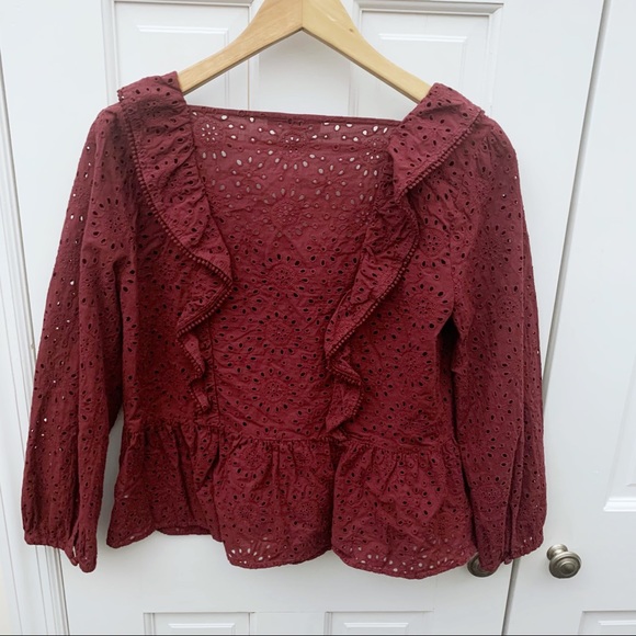 Madewell Eyelet Pom-Pom Top - Picture 6 of 11